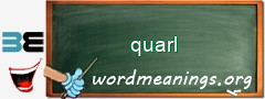 WordMeaning blackboard for quarl